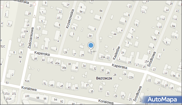 Szczecin, Króla Jana III Sobieskiego, 2, mapa Szczecina