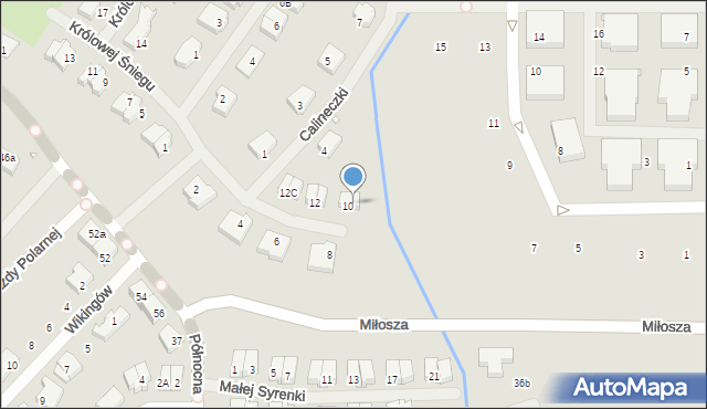 Szczecin, Królowej Śniegu, 12D, mapa Szczecina