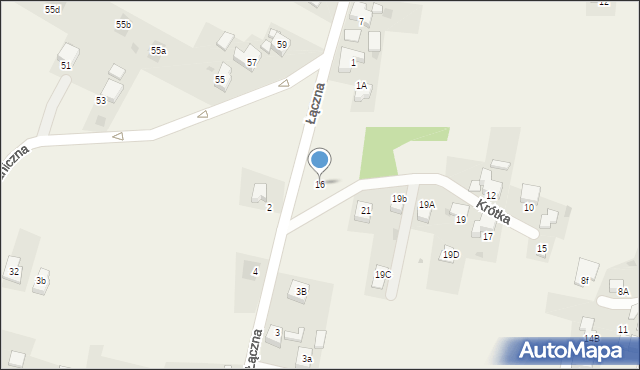 Szczerbice, Krótka, 16, mapa Szczerbice