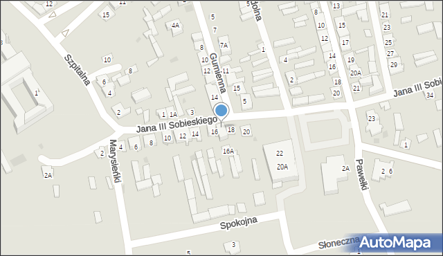 Szczuczyn, Króla Jana III Sobieskiego, 16B, mapa Szczuczyn