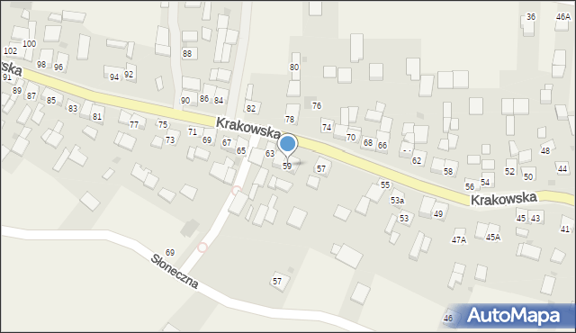 Szczurowa, Krakowska, 59, mapa Szczurowa