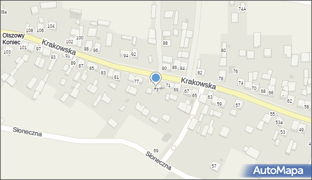 Szczurowa, Krakowska, 73, mapa Szczurowa