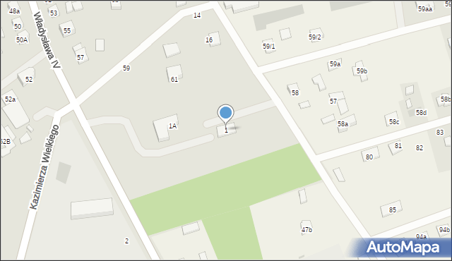 Szczytno, Króla Władysława Jagiełły, 1, mapa Szczytno