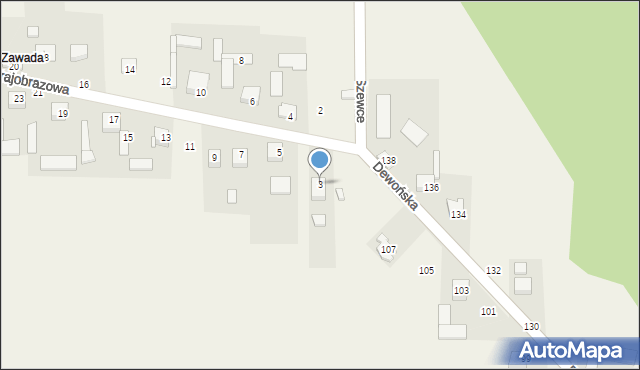 Szewce, Krajobrazowa, 3, mapa Szewce