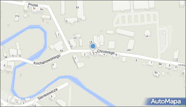 Szprotawa, Króla Bolesława Chrobrego, 3, mapa Szprotawa