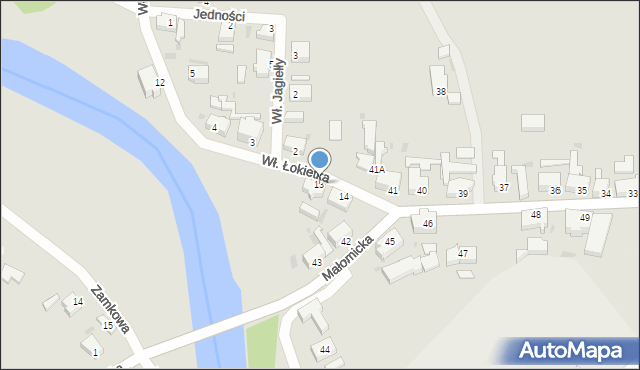 Szprotawa, Króla Władysława Łokietka, 13, mapa Szprotawa