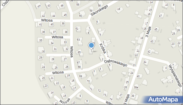 Szprotawa, Krótka, 12, mapa Szprotawa