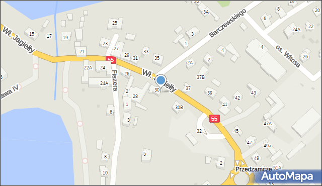 Sztum, Króla Władysława Jagiełły, 30a, mapa Sztum