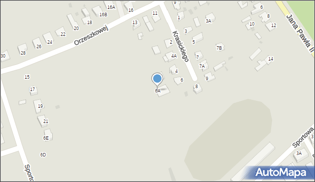 Szubin, Krasickiego Ignacego, bp., 6A, mapa Szubin