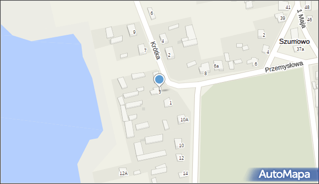 Szumowo, Krótka, 3, mapa Szumowo