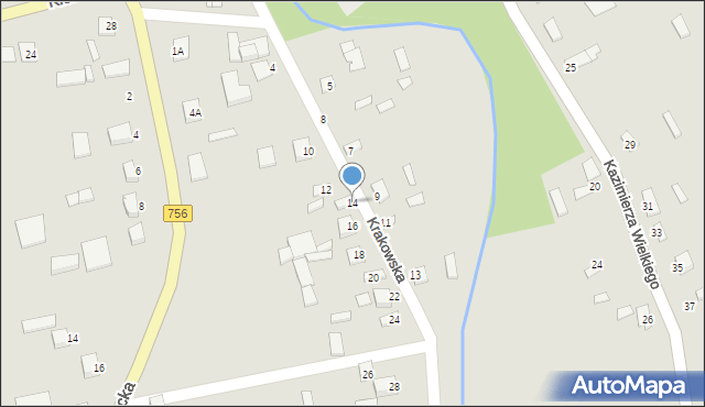 Szydłów, Krakowska, 14, mapa Szydłów