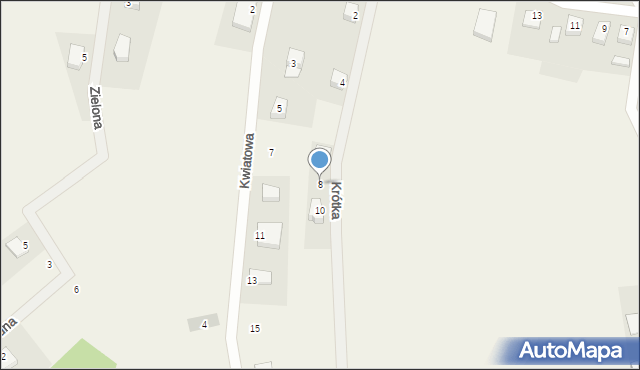 Szymbark, Krótka, 8, mapa Szymbark