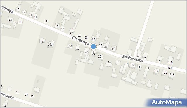 Tąpkowice, Króla Bolesława Chrobrego, 24, mapa Tąpkowice