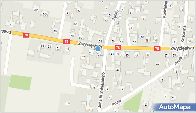 Tąpkowice, Króla Jana III Sobieskiego, 2, mapa Tąpkowice