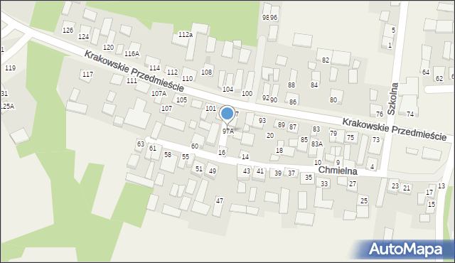 Tarnogóra, Krakowskie Przedmieście, 97A, mapa Tarnogóra