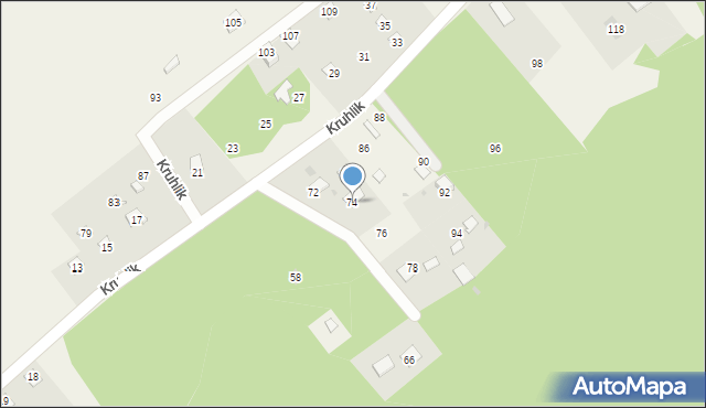 Tarnopol, Kruhlik, 74, mapa Tarnopol