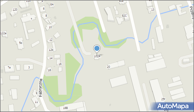 Tarnów, Krakowska, 102A, mapa Tarnów