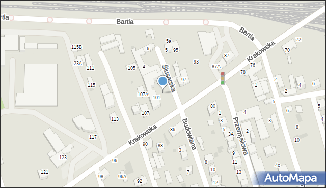 Tarnów, Krakowska, 103, mapa Tarnów