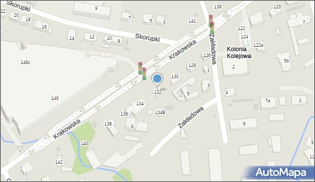 Tarnów, Krakowska, 132, mapa Tarnów