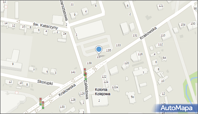 Tarnów, Krakowska, 137, mapa Tarnów