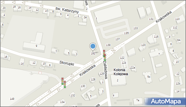 Tarnów, Krakowska, 141, mapa Tarnów