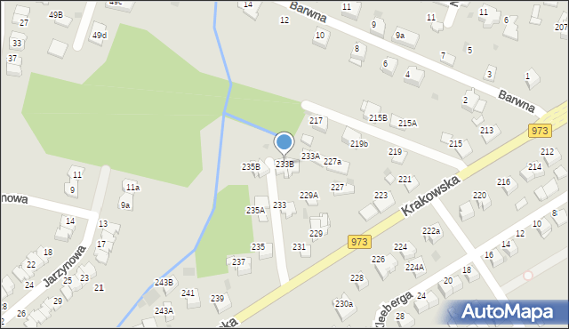 Tarnów, Krakowska, 233B, mapa Tarnów