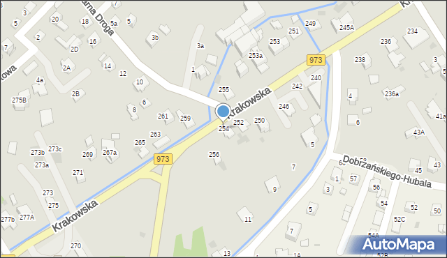 Tarnów, Krakowska, 254, mapa Tarnów