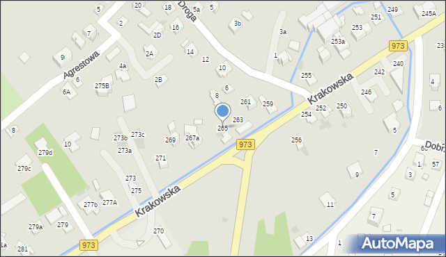Tarnów, Krakowska, 265, mapa Tarnów
