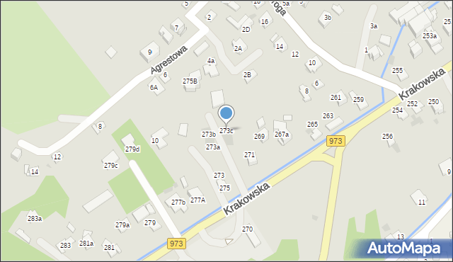 Tarnów, Krakowska, 273c, mapa Tarnów