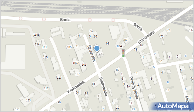 Tarnów, Krakowska, 99, mapa Tarnów