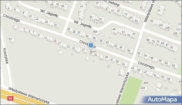 Tarnów, Króla Bolesława Chrobrego, 29, mapa Tarnów