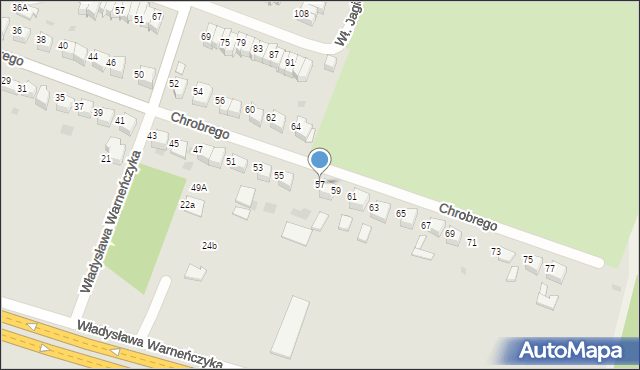 Tarnów, Króla Bolesława Chrobrego, 57, mapa Tarnów