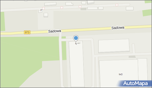 Tarnów, Kryształowa, 7c, mapa Tarnów