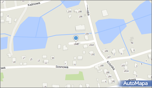 Tarnów, Krzyska, 194B, mapa Tarnów