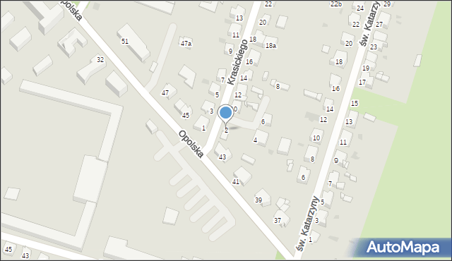 Tarnowskie Góry, Krasickiego Ignacego, bp., 2, mapa Tarnowskie Góry