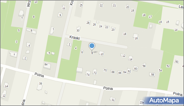 Tartak Brzózki, Kraski, 8, mapa Tartak Brzózki