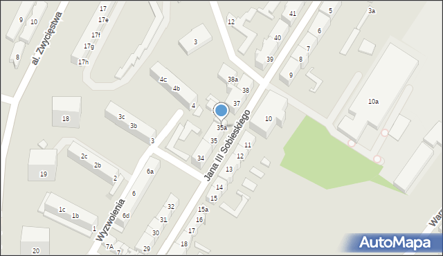 Tczew, Króla Jana III Sobieskiego, 35a, mapa Tczew