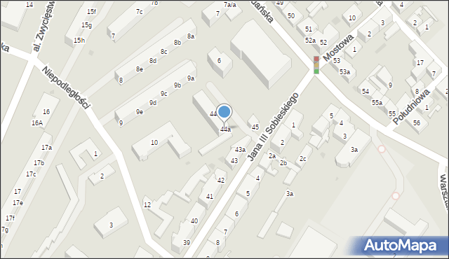 Tczew, Króla Jana III Sobieskiego, 44a, mapa Tczew