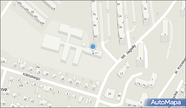 Tczew, Króla Władysława Jagiełły, 8, mapa Tczew