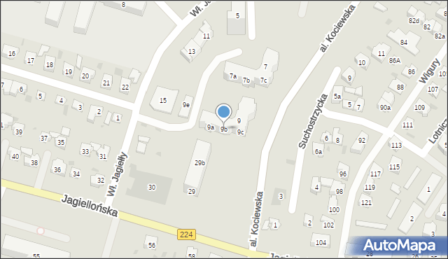 Tczew, Króla Władysława Jagiełły, 9b, mapa Tczew
