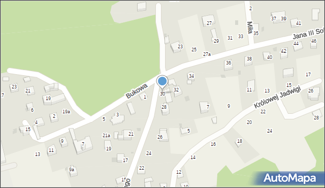 Tenczynek, Króla Jana III Sobieskiego, 30, mapa Tenczynek