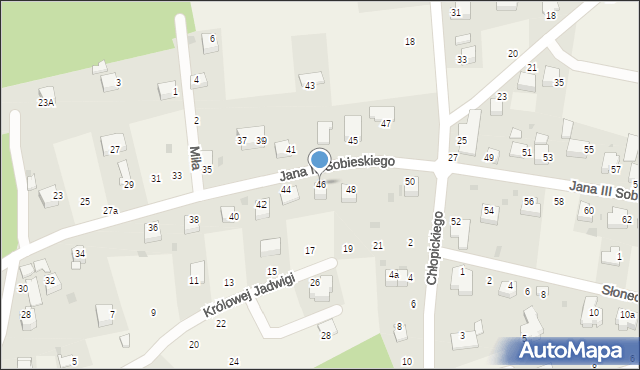 Tenczynek, Króla Jana III Sobieskiego, 46, mapa Tenczynek