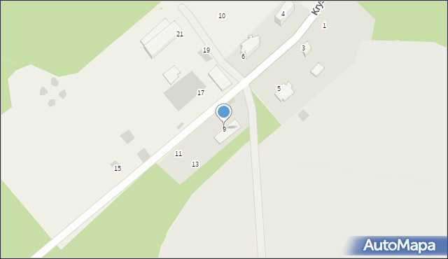 Tenczynek, Krystyny, 9, mapa Tenczynek