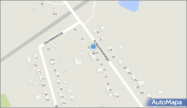 Terespol, Kraszewskiego Józefa Ignacego, 48, mapa Terespol