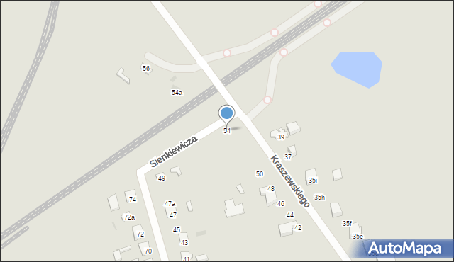 Terespol, Kraszewskiego Józefa Ignacego, 54, mapa Terespol