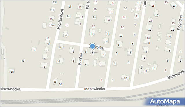 Tłuszcz, Krótka, 3, mapa Tłuszcz