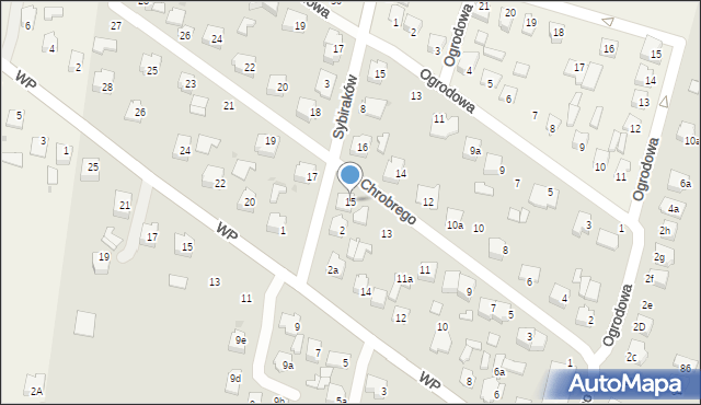 Tomaszów Lubelski, Króla Bolesława Chrobrego, 15, mapa Tomaszów Lubelski