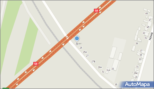 Tomaszów Mazowiecki, Krańcowa, 23A, mapa Tomaszów Mazowiecki