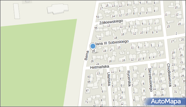 Tomaszów Mazowiecki, Króla Jana III Sobieskiego, 21, mapa Tomaszów Mazowiecki
