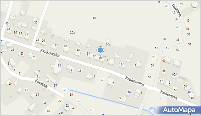 Tomaszowice, Krakowska, 10, mapa Tomaszowice